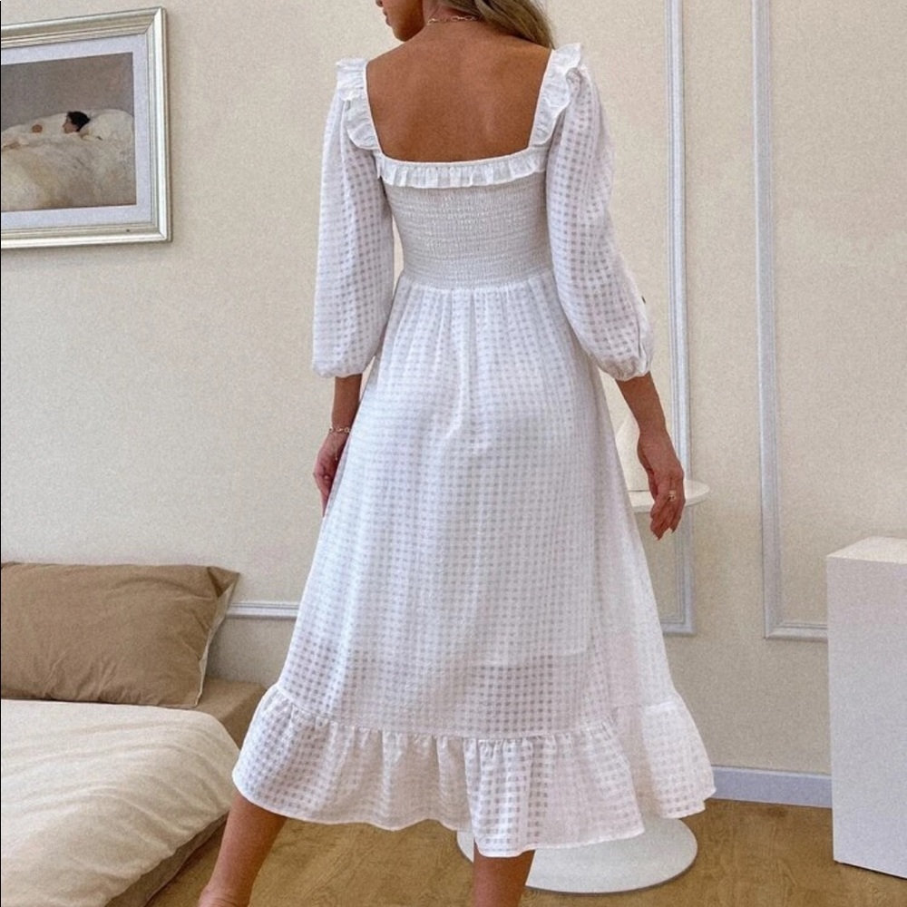 Square neck dress - Picture 3 of 10